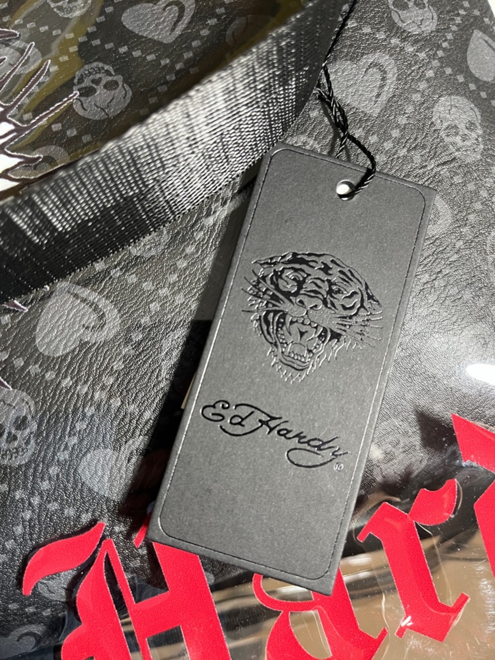 Ed Hardy Clear Tote with Multicolor Tiger Graphic - Picture 11 of 12